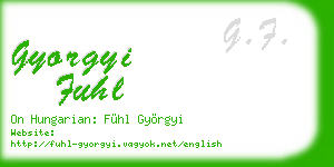 gyorgyi fuhl business card